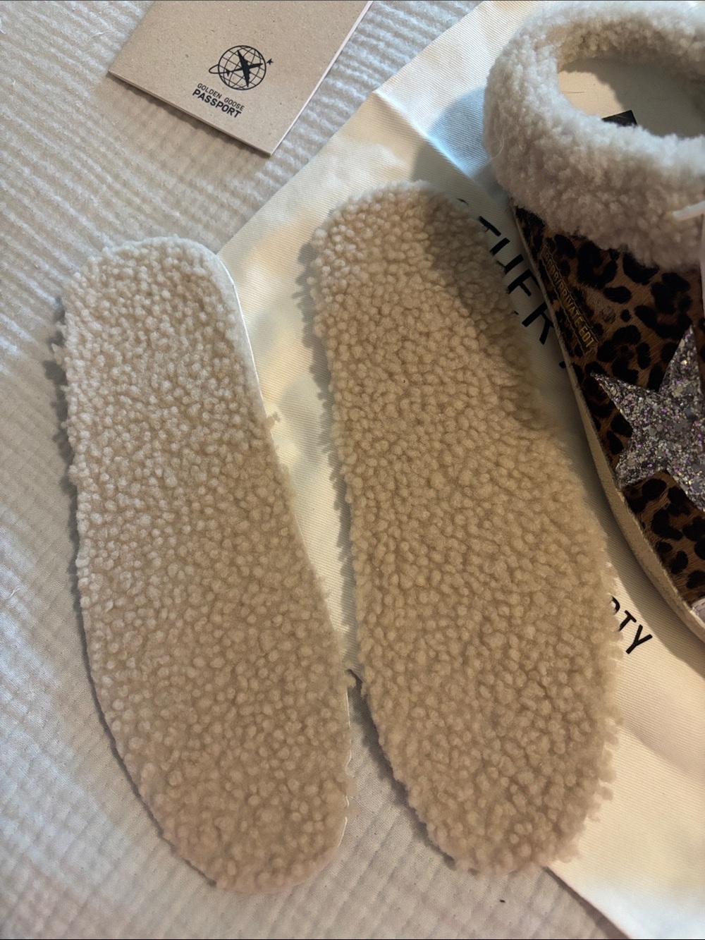 Golden Goose Style Glitter & Leopard Sneakers - Silver & Leopard - Picture 4 of 8